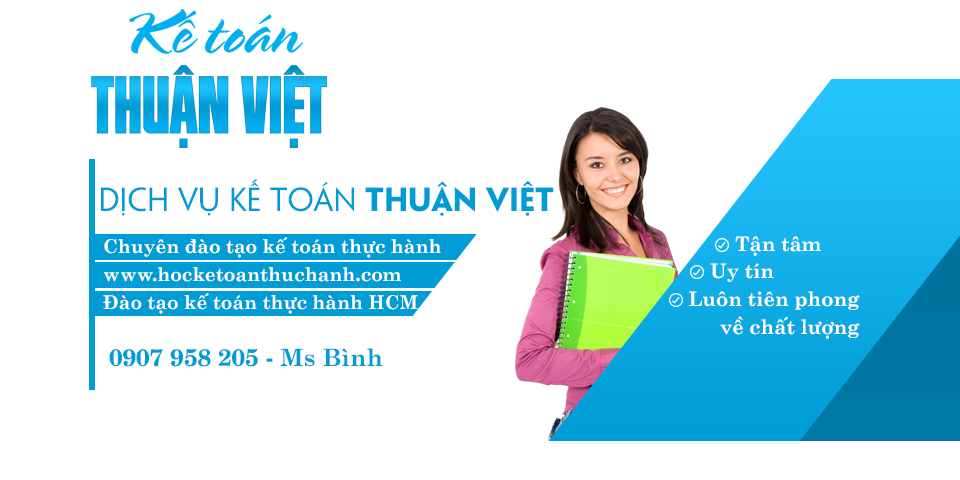 học thực hành kế toán học thực hành kế toán chất lượng tại TP.HCM