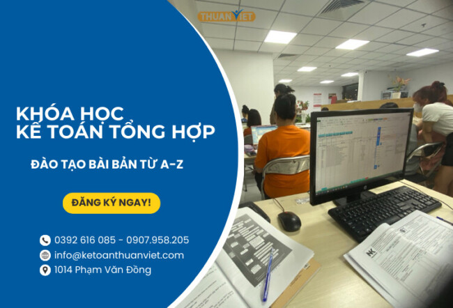 Khóa học kế toán tổng hợp từ A-Z