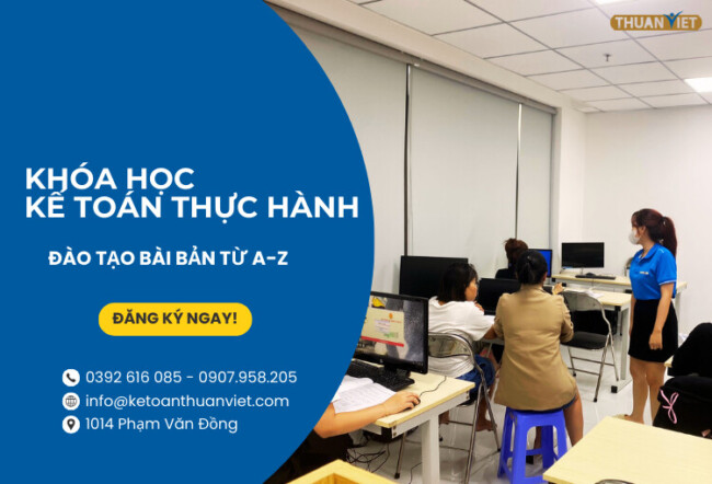 Khóa học kế toán thực hành quận 1