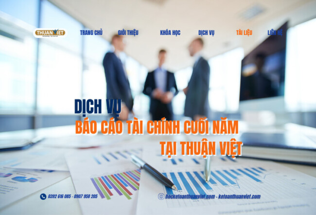 Báo cáo tài chính cuối năm