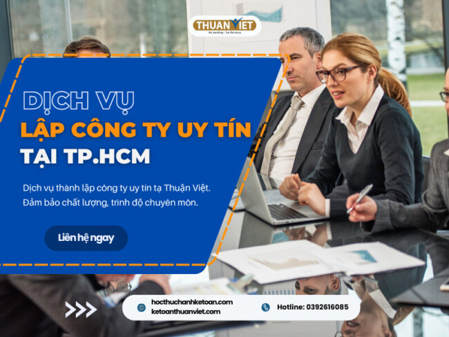 Dịch vụ thành lập công ty uy tín tại Tp.HCM