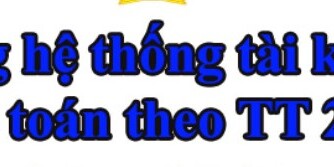 hệ thống tài khoản Thong tu 200
