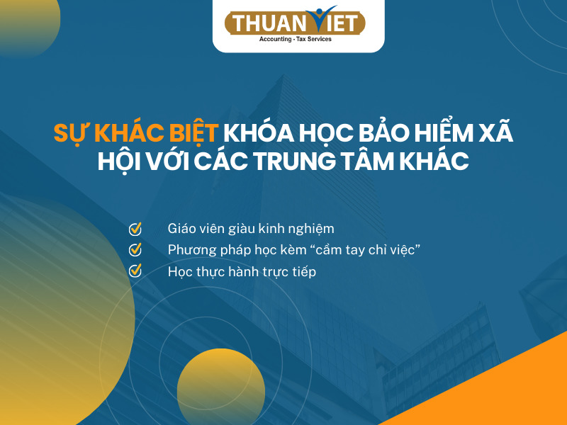 Sự khác biệt kháo học bảo hiểm xã hội tại Thuận Việt 