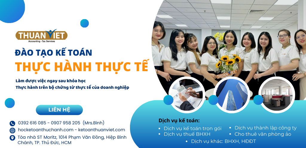 Đào tạo kế toán thực hành và Cung cấp dịch vụ kế toán