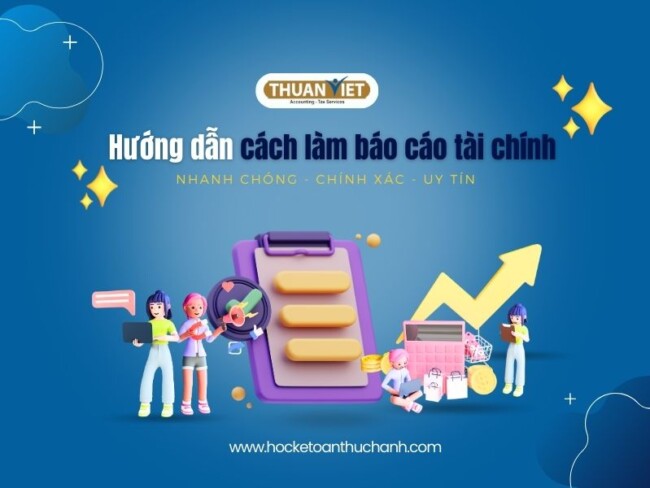 5 Các bước thực hiện một báo cáo tài chính