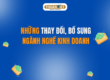 Bổ sung thêm ngành nghề kinh doanh