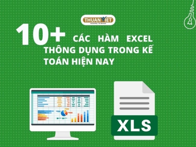 7 MẸO HỌC NGUYÊN LÝ KẾ TOÁN HIỆU QUẢ (3) 10+ các hàm Excel thông dụng trong kế toán hiện nay