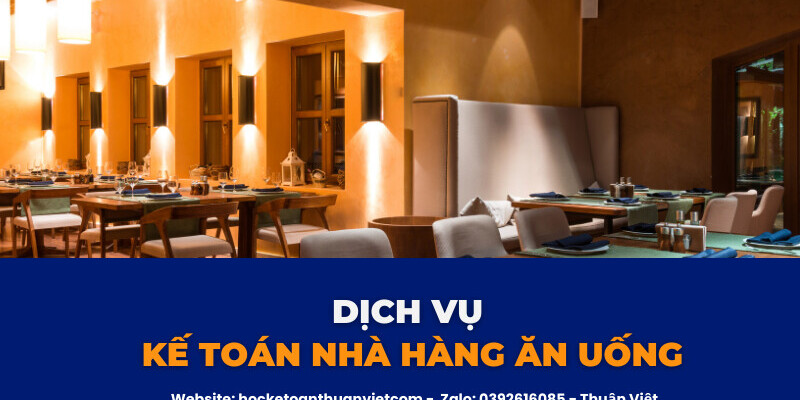 Dịch vụ thuê kế toán nhà hàng ăn uống