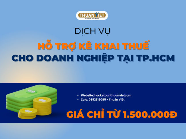 7 Dịch vụ hỗ trợ kê khai thuế cho doanh nghiệp tại Việt Nam