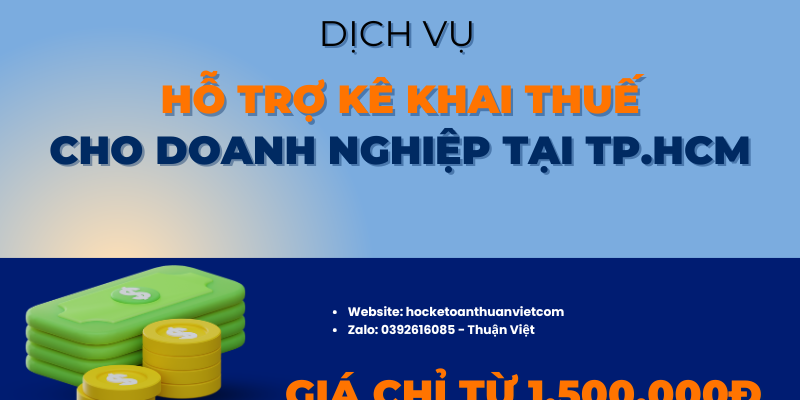 7 Dịch vụ hỗ trợ kê khai thuế cho doanh nghiệp tại Việt Nam