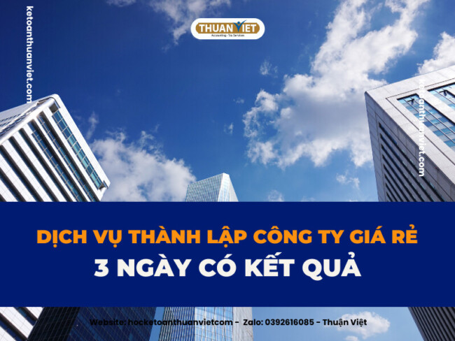 Thành lập công ty giá rẻ Thành lập công ty giá rẻ
