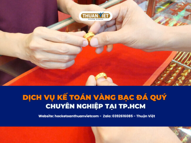 Dịch vụ kế toán cho tiệm vàng đá quý Dịch vụ kế toán cho tiệm vàng đá quý