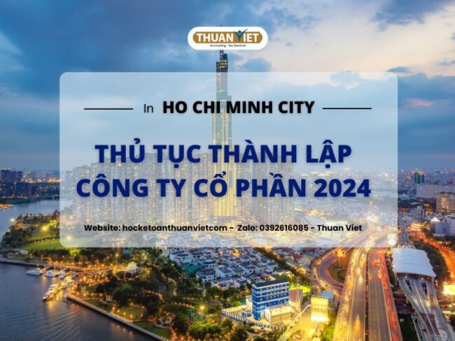 Thủ tục thành lập công ty cổ phần năm 2024 Thủ tục thành lập công ty cổ phần năm 2024