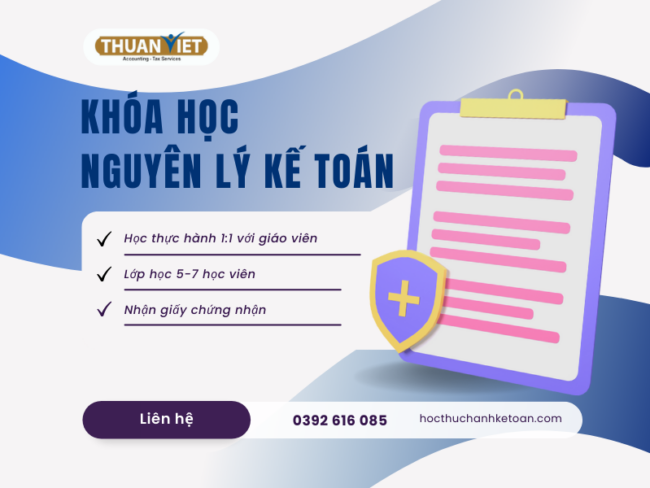 Khóa học nguyên lý kế toán Khóa học nguyên lý kế toán