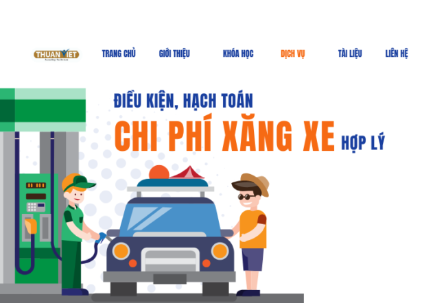 xang-xe-co-duoc-tinh-vao-chi-phi Điều kiện để xăng xe có được tính vào chi phí
