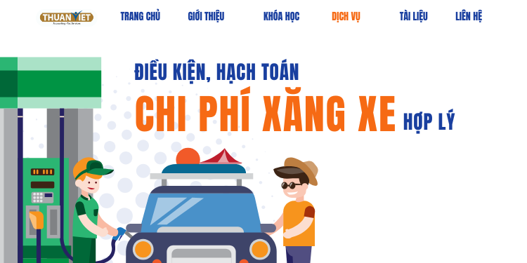 xang-xe-co-duoc-tinh-vao-chi-phi Điều kiện để xăng xe có được tính vào chi phí