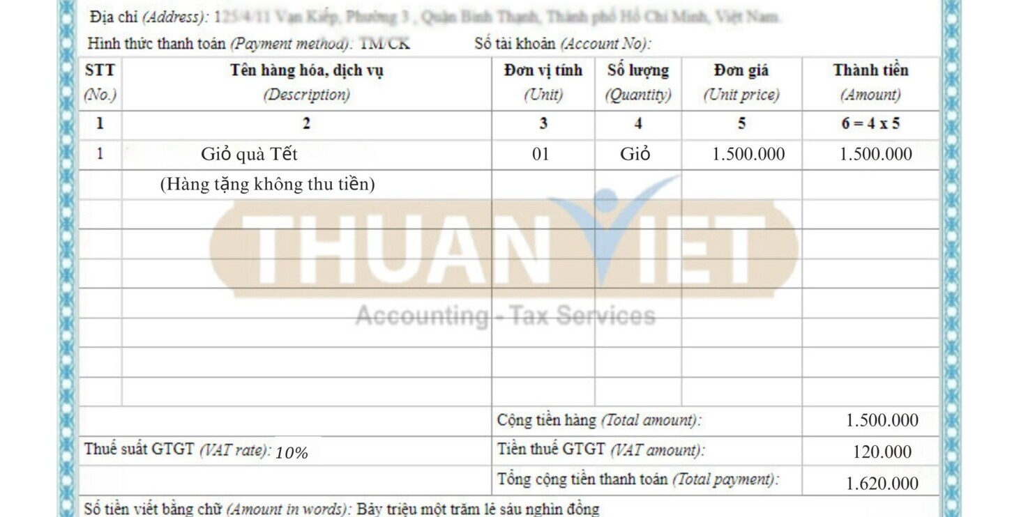 Cách xuất hóa đơn quà tặng cho nhân viên hợp lý