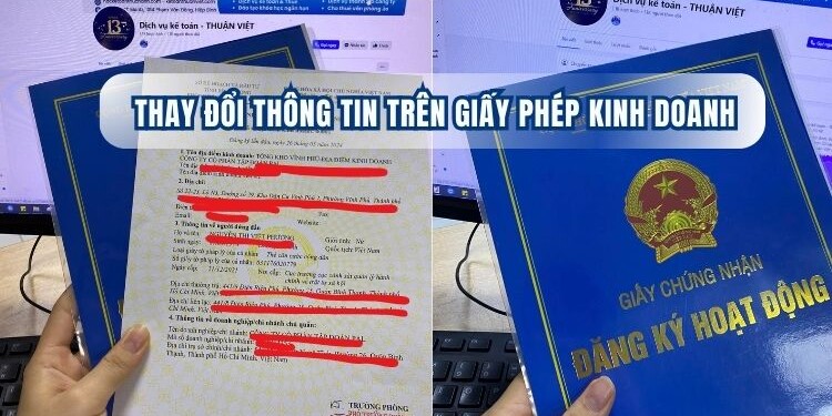 Dịch vụ thay đổi CCCD trên giấy phép kinh doanh