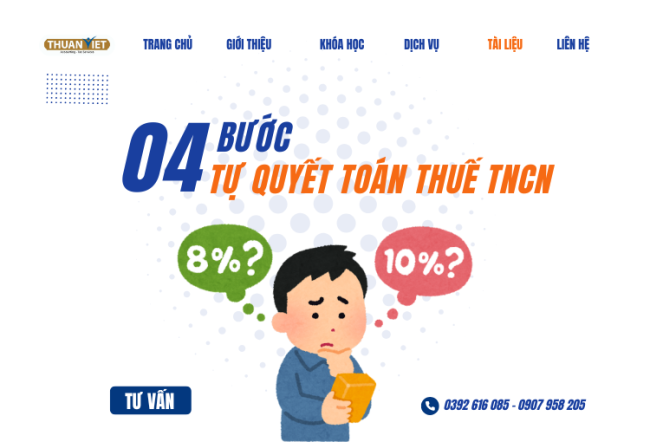 tu-lam-quyet-toan-thue-tncn Hướng dẫn tự làm quyết toán thuế TNCN