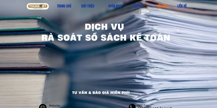Dịch vụ rà soát sổ sách kế toán