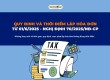 Thay đổi thời gian lập hóa đơn từ 1/6/2025 theo Nghị Định 72