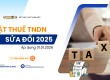 Thuế thu nhập doanh nghiệp 2026