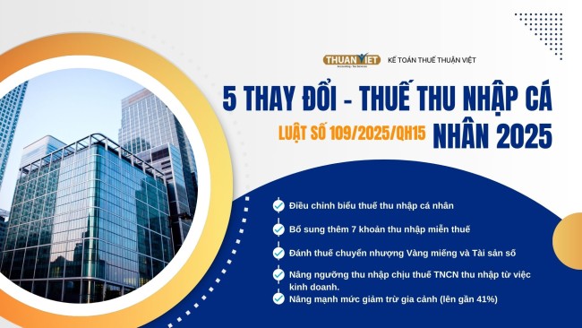 Thuế thu nhập cá nhân 2025 - Áp dụng 1/7/2026