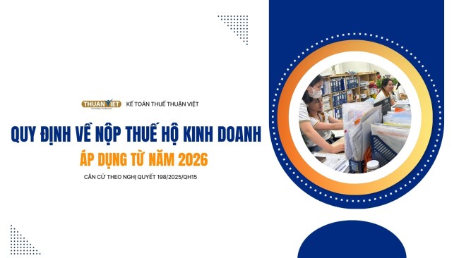 Quy định về nộp thuế hộ kinh doanh mới nhất 2026