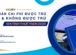 kHOẢN PHÍ ĐƯỢC KHẤU TRỪ KHI TÍNH THUẾ TNDN 2026