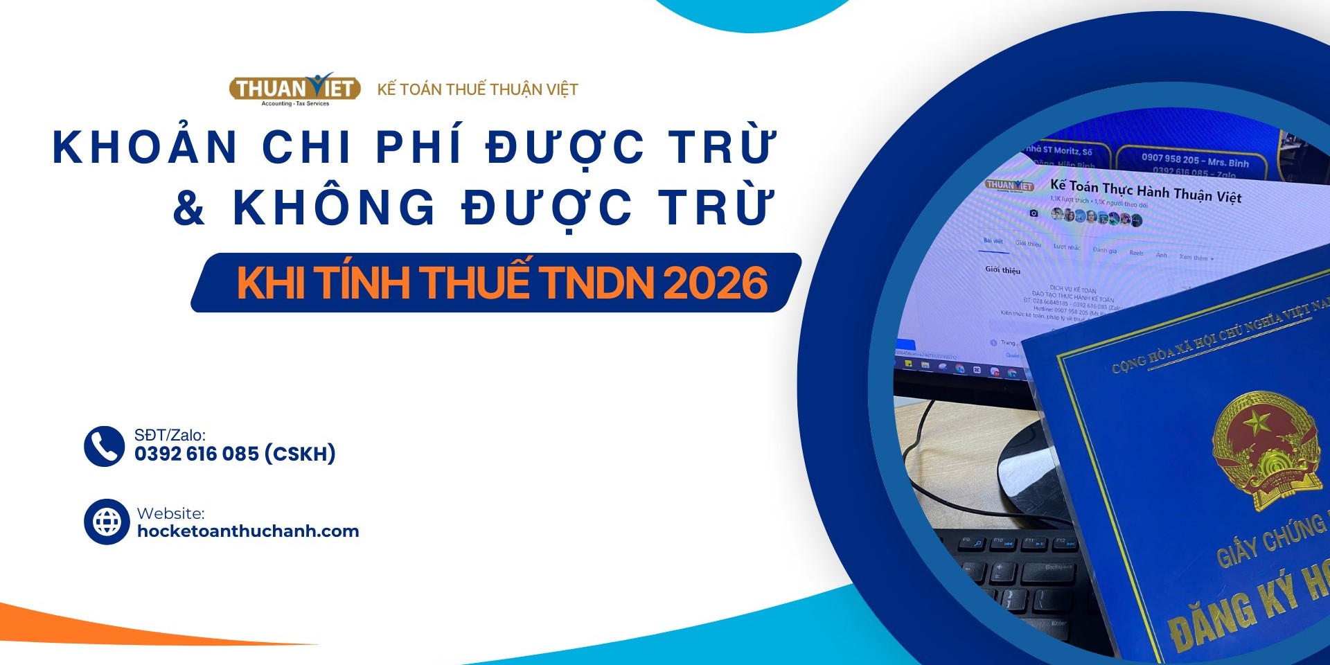 kHOẢN PHÍ ĐƯỢC KHẤU TRỪ KHI TÍNH THUẾ TNDN 2026