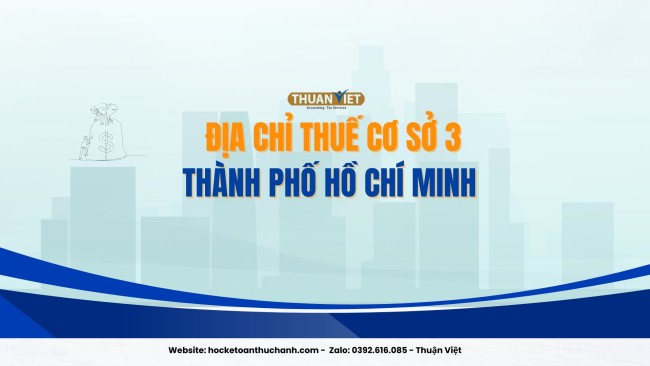 Thuế cơ sở 3 thành phố Hồ Chí Minh