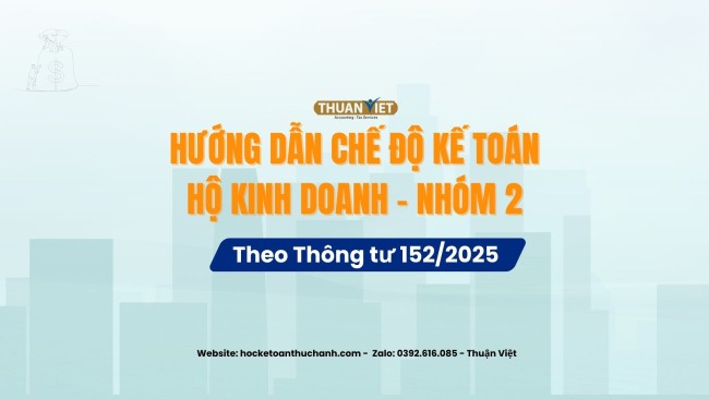 Hướng dẫn thuế hộ kinh doanh nhóm 2